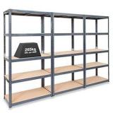 5 shelf heavy duty metal storage wire deck shelving steel rack