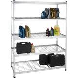 Wire Grid Panel Rack Movable Snack Wire FSDU Shelves Unit Snack Wire Rack Shelving with Wheels Mesh Sign Holder