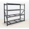 4-Tiers Catering Kitchen Warehouse Shelving Stainless Steel Plastic Food Storage Shelves