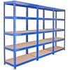 used industrial warehouse perforated metal shelving rack low price #1 small image