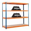 industrial warehouse storage rack price steel stacking shelf rack iron boltless shelving rack #1 small image