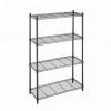 China Supply Wire Shelving Rack Shelving Unit Metal Wire Shelf Stainless Steel 4 Tier Chrome Wire Shelving