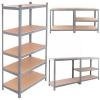 3 tiers green square display rack stand heavy duty metal storage shelf with billboard 6 colors for wholesale #1 small image