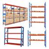 Factory direct adjustable heavy duty wooden shelf 5-tier storage warehouse rack