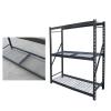 Adjustable bedroom storage shelving unit 3-tier stainless steel wire shelving 3 tiers light duty shelving rack #1 small image