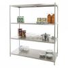 Foods Snack Wire Level Free Standing Display Shelf Stand Unit Wire Shelving with Wheels Display Unit Removable Sign Holder #1 small image