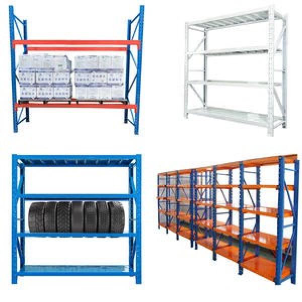 Heavy duty metal wood storage shelving racks / shelving unit / cheap goods shelf #1 image