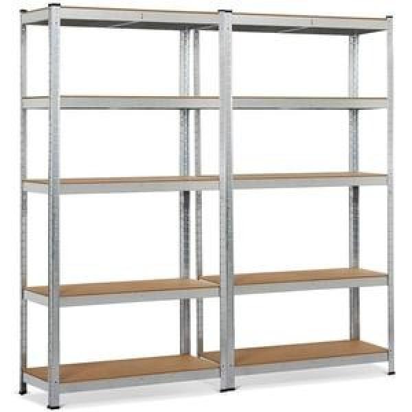 Galvanized Adjustable Shelf Metal Steel Frame Garage Storage Shelving Unit #3 image