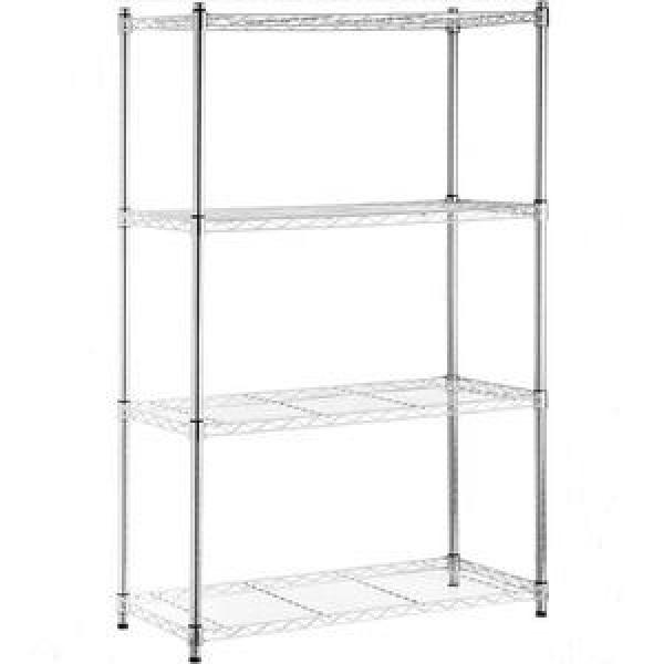 Wholesale chrome metal display rack wire mesh closet shelving with wheels #2 image