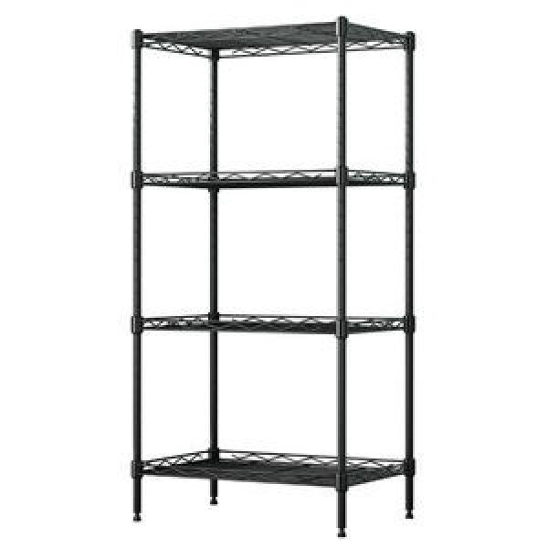 China Supply Wire Shelving Rack Shelving Unit Metal Wire Shelf Stainless Steel 4 Tier Chrome Wire Shelving #2 image