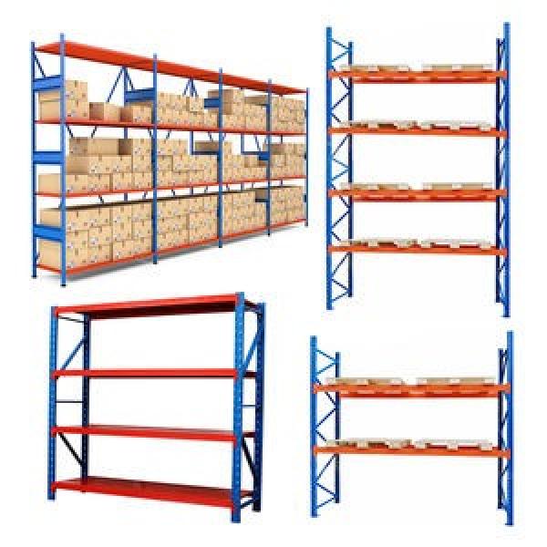 4 - tier boltless steel garage racking shelving with 4 thick MDF board 160*160cm #3 image