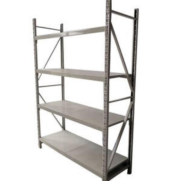 storage rack durable metal goods shelf for market #2 image