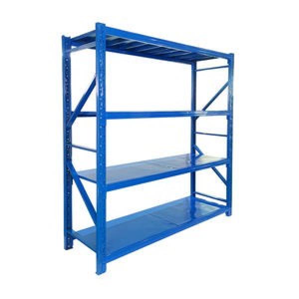 Customized 4 layer rack steel plate heavy metal storage shelf for warehouse #1 image