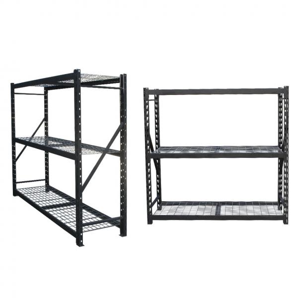 Adjustable bedroom storage shelving unit 3-tier stainless steel wire shelving 3 tiers light duty shelving rack #2 image