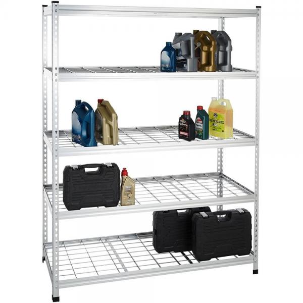Basics 3-Shelf Shelving Storage Unit, Metal Organizer Wire Rack, Black (23.2L x 13.4W x 30H) #1 image