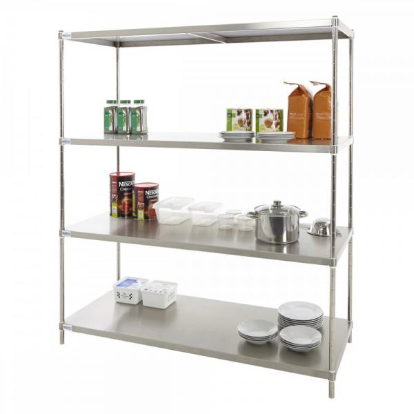 Low price household adjustable metal wire frame shelf, wire shelving storage #1 image